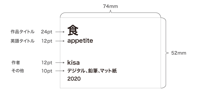 キャプションボードの作り方 絵や写真など展示会用に Kisa Illustration Design